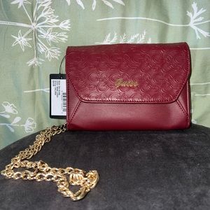 Guess Crossbody Burgundy Purse